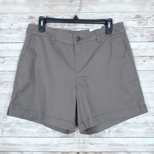 Style & Co Chino Shorts Taupe Mid Rise 695